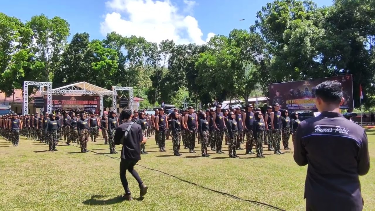 DANCE BRIMOB GORONTALO DI HUT BRIMOB KE 77