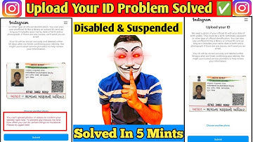 Instagram Upload Your Id Problem Solved in 5 Mints 🔥