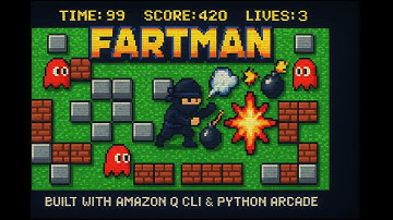 Fartman – Retro Bomberman Clone Rebuilt with #AmazonQDevCLI & Python Arcade #BuildGamesChallenge