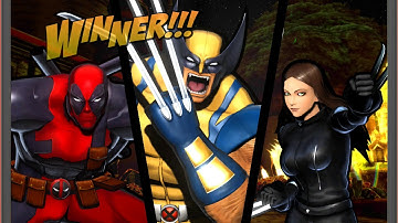 Ultimate MARVEL VS CAPCOM 3(Deadpool, X-23, Wolverine  ตะลุย Arcade Mode)