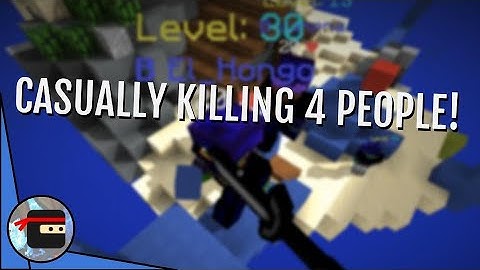 Casually Killing a Whole Team- | Hypixel Bedwars Clip