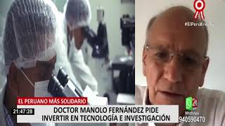 Manolo Fernández, que busca desarrollar la vacuna contra Covid-19, es el peruano más solidario