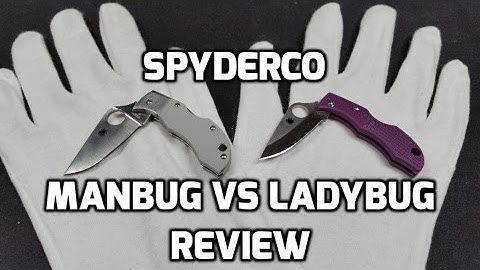 Spyderco Manbug versus Ladybug EDC Knife Review