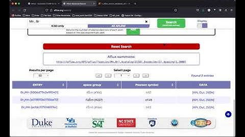 AFLOW School @ EAIFR 2022 Session 1: AFLOW Database and APIs: AFLOW.org, AFLUX