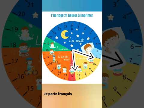 #shorts - زمانبندی شبانه‌روز به زبان فرانسوی
