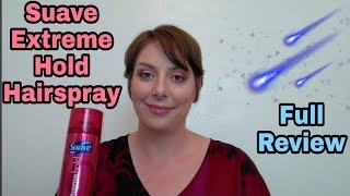 Suave Extreme Hold Hairspray: Review