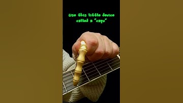 Changing Key of a Song Using a Capo - Absolute Beginners Guitar #shorts #guitar #guitarlesson
