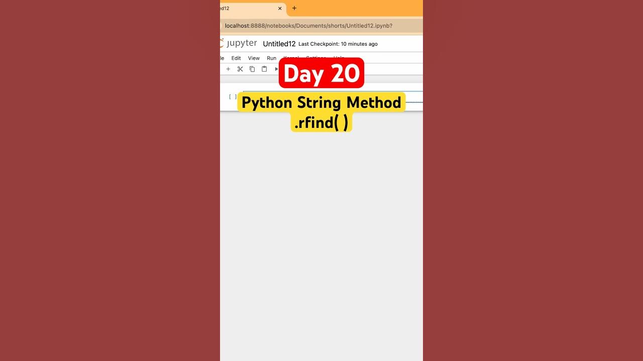 Python String Function .rfind()#Python#programming - YouTube