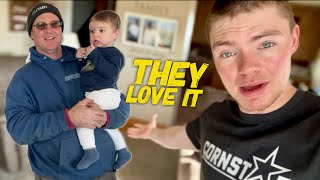 living with our IN-LAWS with 2 UNDER 2 | day in the life