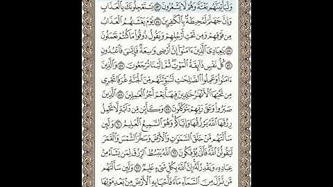 سورة العنكبوت من 53 الى 63
