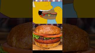 Krusty's Barley Built Burger Brings Big Green Energy!🌾 #shorts #krusty #burger #simpsons