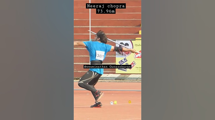 Neeraj Chopra Javelin throw 73.96m at 19th Fed.cup Sr.meet 2015