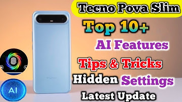 Top 10 AI Features Tecno Pova Slim, tips and tricks tecno pova slim,top 10 AI settings in Hindi