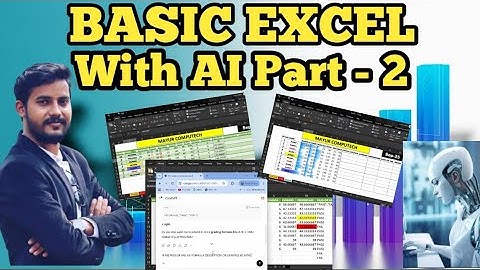 Basic Excel with AI | Part 2 | Easy Excel Formulas & Automation
