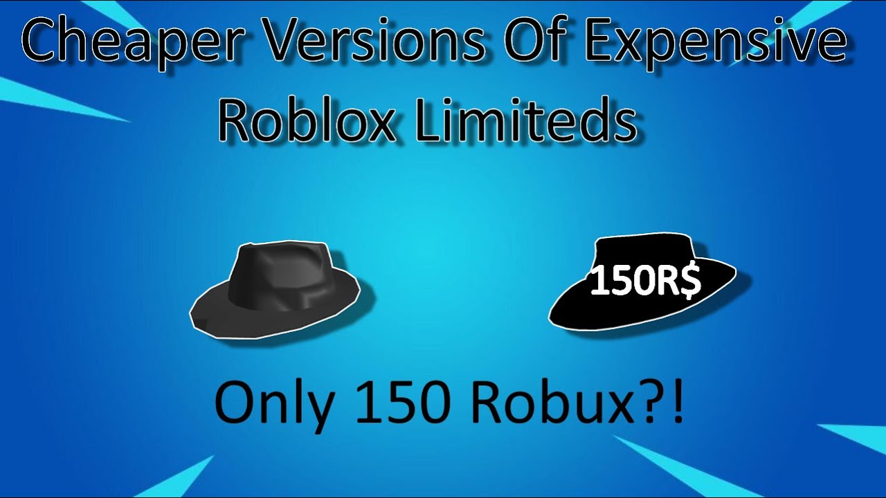 Cheap Versions Of Expensive Roblox Items Youtube - how to look like thecommunity roblox