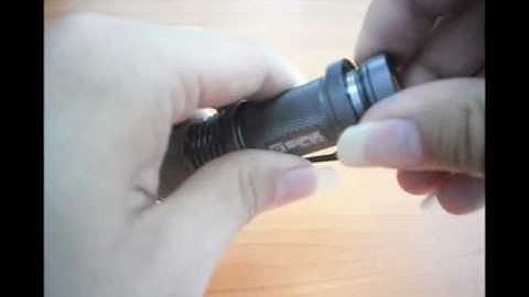 lightake:SIPIK SK68 Cree Q3 3W 80 Lumens AA Zooming LED Flashlight with Clip Dark Gray (1.2V-1.4V)