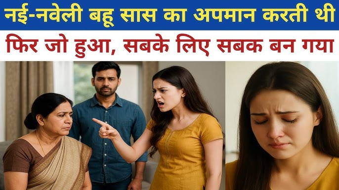 नई-नवेली बहू सास का अपमान करती थी... फिर जो हुआ, सबके लिए सबक बन गया | Inspirational story | Hindi