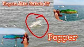 Umpan Jitu Untuk Gt | Popper Keren