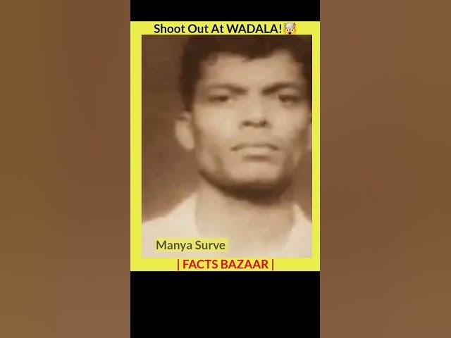 Shoot Out At Wadala!🤯 Manya Surve #shorts #facts #wadala #underworld #gangster #mumbai
