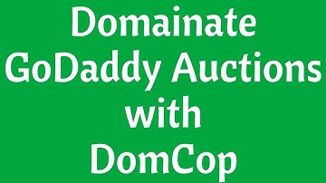 Find awesome expired domains at GoDaddy Auctions using DomCop