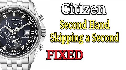 Citizen Eco Drive Second Hand Moving 2 Seconds at a time (FIXED)