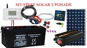 MY FIRST SOLAR SYSTEM UPGRADE TO 2OOAH DEEP CYCLE BATTERY