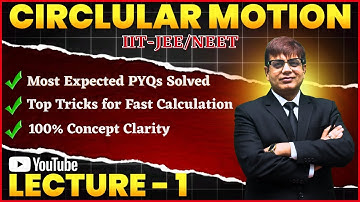 🎯 Circular Motion Physics IIT-JEE/NEET (LECTURE -1) | J ROY Sir | 100% Exam-Focused Revision 🔥