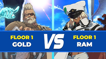 GGST Floor 1 ▰ Goldlewis vs Ramlethal ▰ Guilty Gear STRIVE Low Level Gameplay
