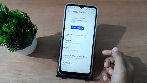 how to on do not disturbe on realme c31, realme dnd setting