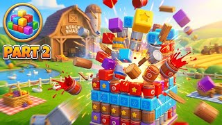 Stack Smash: Block 3D Puzzle | Gameplay | Part 2 | Destroying Massive Blocks With Cannon! |  screenshot 2
