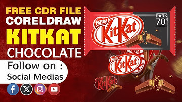 🍫 KITKAT Packaging Design — Free CDR File!