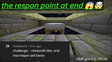 How To Set Your Spawnpoint IN THE END#shorts #respect #minecraft