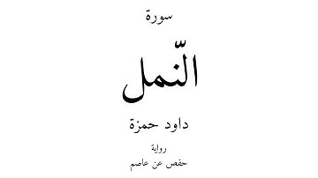 27 - القرآن الكريم - سورة النّمل - داود حمزة