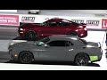 2019 Scat Pack vs Mustang GT vs Hellcat vs Tesla - drag racing