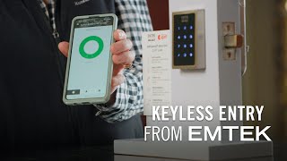 Emtek EMpowered Wireless Motorized Keypad Lock Available at Kuiken Brothers in NJ & NY