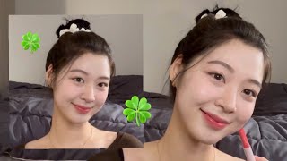 하트시그널 + 환승연애? 연프st 노아이라인 메이크업 GRWM 🍑 ( feat . 페리페라 페리복권 신상 잉크무드글로이 틴트 , 페리가 말아주는 뉴트럴 아니면 안돼 팔레트)