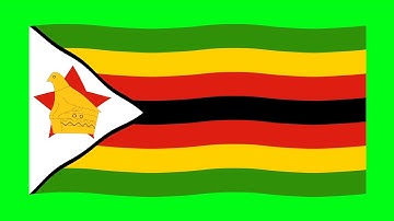 Green Screen Zimbabwe Flag | Green Screen Zimbabwe Waving Flag |Green Screen Zimbabwe Animation Flag