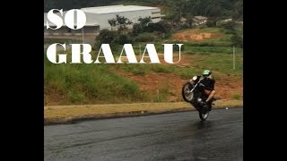 BrunoBNU | APRENDENDO EMPINAR MINHA CG 150 | FIZ TRILHA COM A MOTO KKKK !