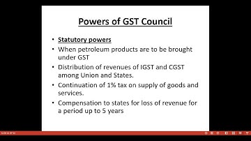 Unit 1  Quorum and Decision Making of GST Council  VI Sem B Com and  VI Sem  BBA