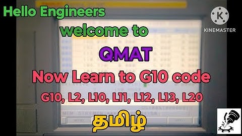 G10 PROGRAMMABLE DATA INPUT|CNC PROGRAMMING IN TAMIL|HOW TO USE G10 EXPLAIN.