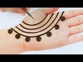 Stylish Mehndi for Wedding/ Easy Arabic Mehndi Design Tricks 2021| Front Hand Mehandi Design