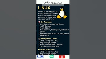 What is Linux? Why Hackers & Programmers Love It! #cybersecurity #linux #youtubeshorts #techshorts
