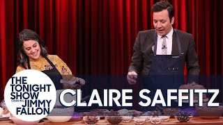 Bon Appés Claire Saffitz Challenges Jimmy To A Layer Cake-Decorating Contest