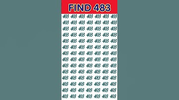 Find 483-EP#319 #mathpuzzle #brainteaser #iqtest #mathstrics #pahelian #reasoning
