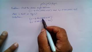 muhammad farooq-i-azam: phase difference between two sinusoids