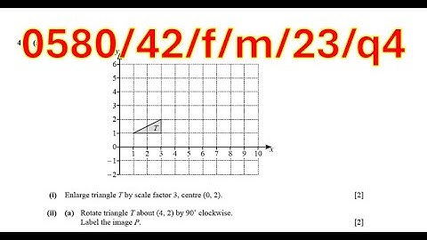 enlargement, reflection, describe single transformation, finding position vector