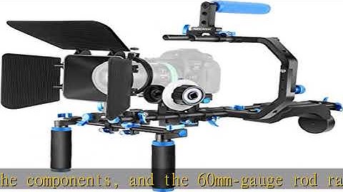 Neewer Shoulder Rig Kit for DSLR Cameras and Camcorders, Movie Video Film Making System with Matte