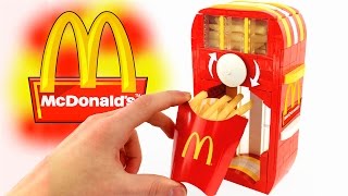 How to Build McDonald&#39;s Fries Dispenser from LEGO Bricks