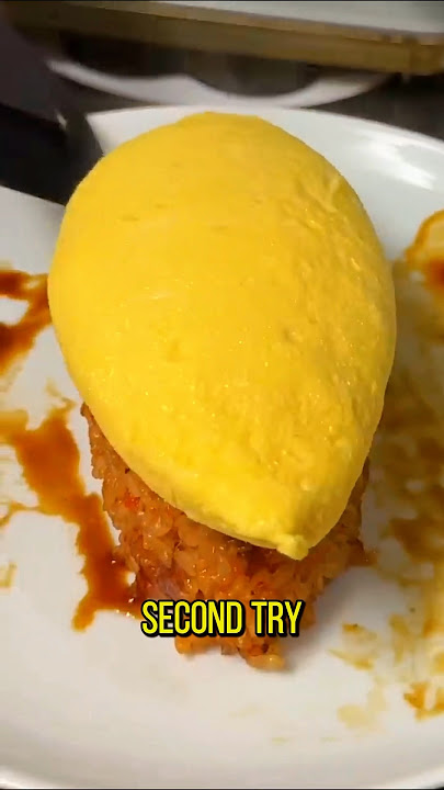 Japanese Omelette Omurice Style  So Challangeing 😭 #japan #egg#recipe #shorts #homemade
