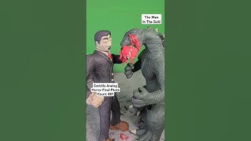 Godzilla Stop Motion - The Man in The Suit Animation Analog Horror Final Count #shorts